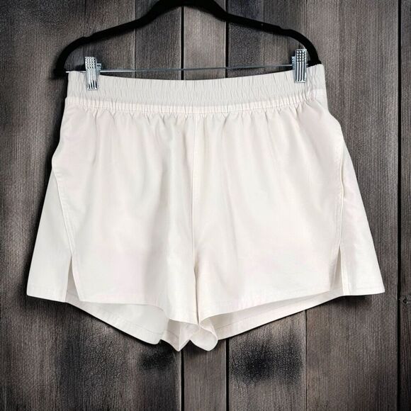 SO White Pull on Built In Lined Shorts Athletic Shorts Pockets Size XL - Picture 1 of 9